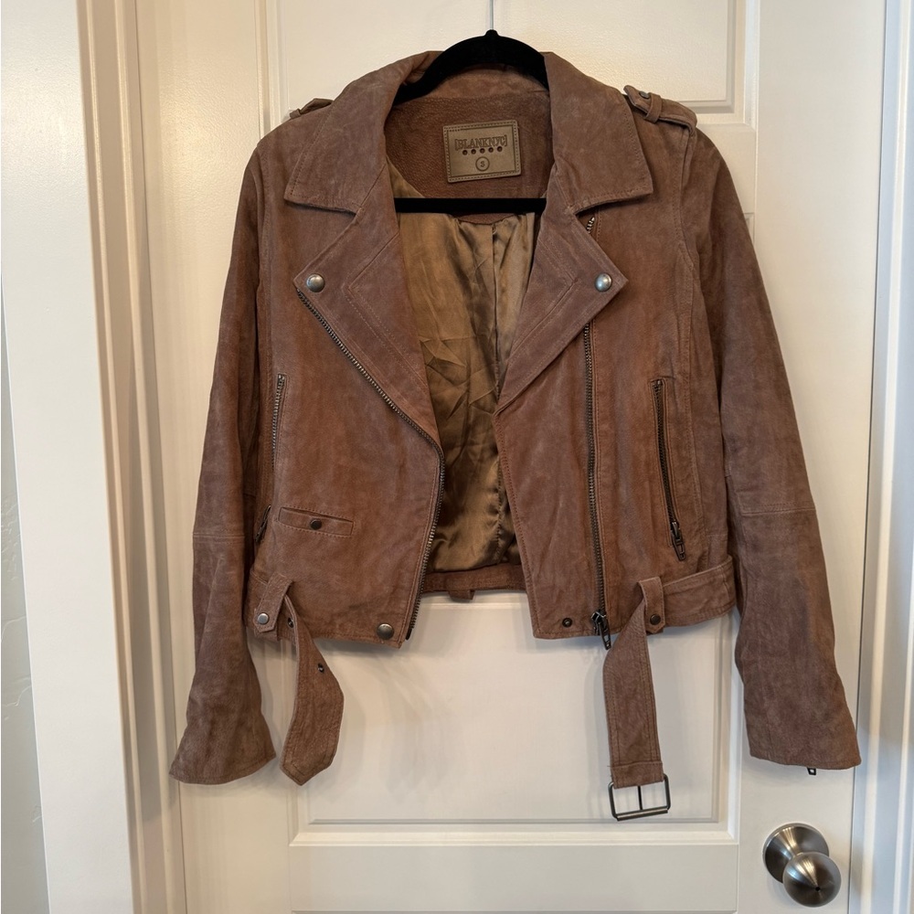 BlankNYC Brown Suede Leather Women's Jacket Small